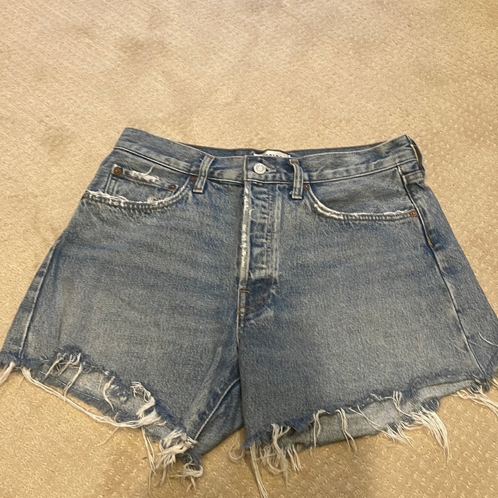 Agolde. Parker cut off shorts.